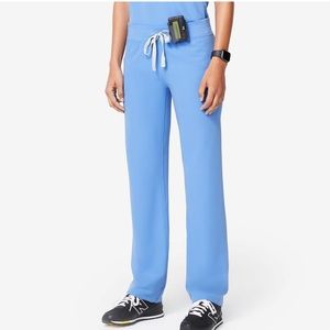 Figs scrub pants in ceil blue